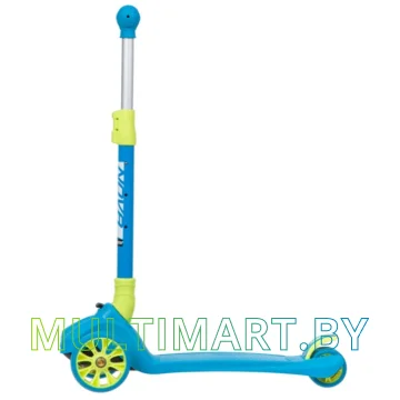 Самокат Novatrack RainBow Pro Button 120PROB.RAINBOW.BL20 (голубой, 2020) картинка 3